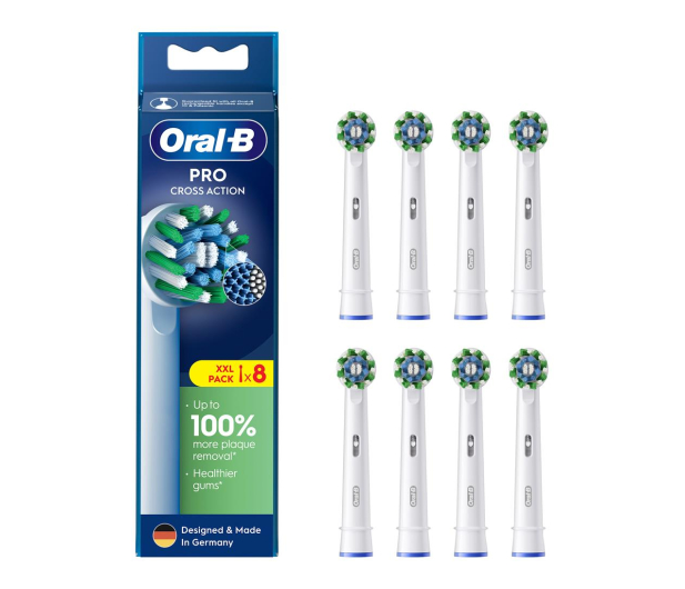 Oral-B Końcówki do szczoteczki ORAL-B Cross Action EB50RX (8 szt.) - 1225917 - zdjęcie